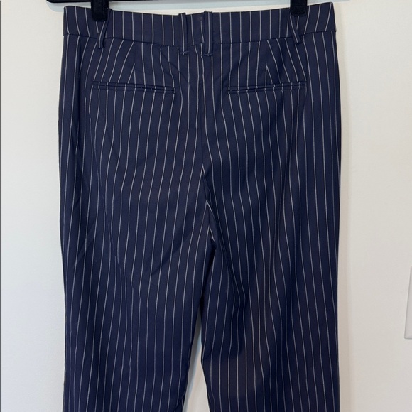 J.Crew Collection Portia Pant, Navy Pinstripe Italian Wool Blend CD082 - Size 6 - Picture 8 of 10